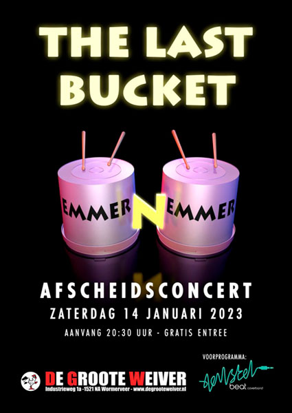 Aemstelbeat in voorprogramma The Last Bucket afscheidsconcert EmmerNemmer